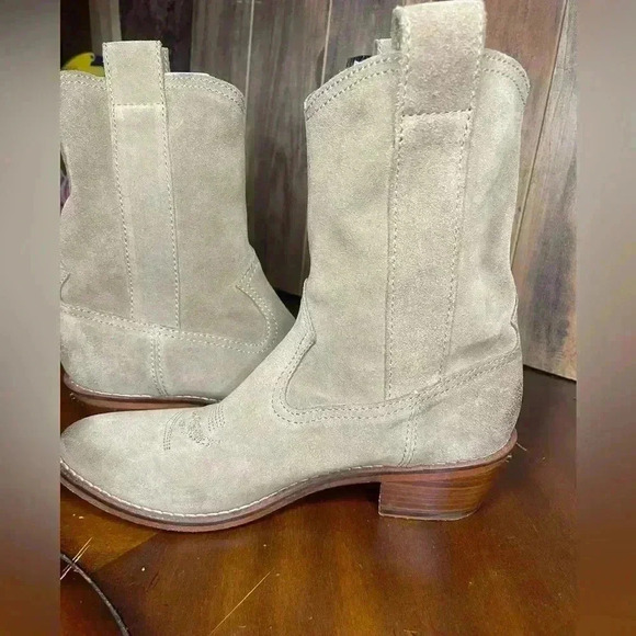 Zadig & Voltaire Tan Ankle Boots with Fringe - Picture 5 of 11